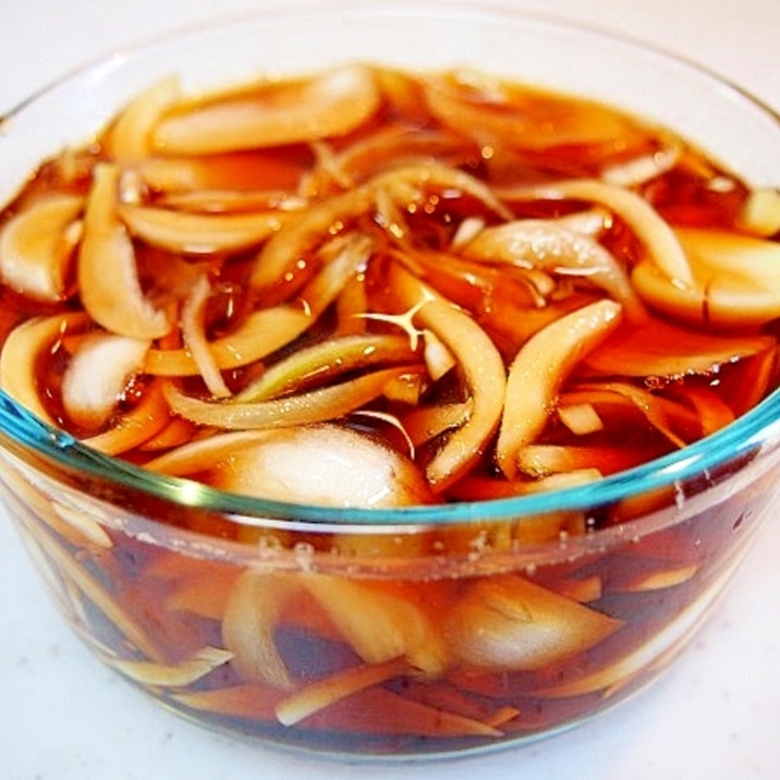 新タマネギの酢醤油漬け レシピ 作り方 By よっちごはん 楽天レシピ